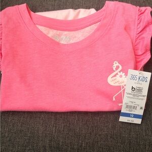 365 Kids Pink Flamingo Short Sleeve Tee